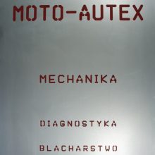 Logotyp perforowany ozdobny